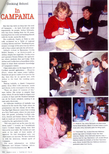 Marzo 2005 - Tastes of Italia